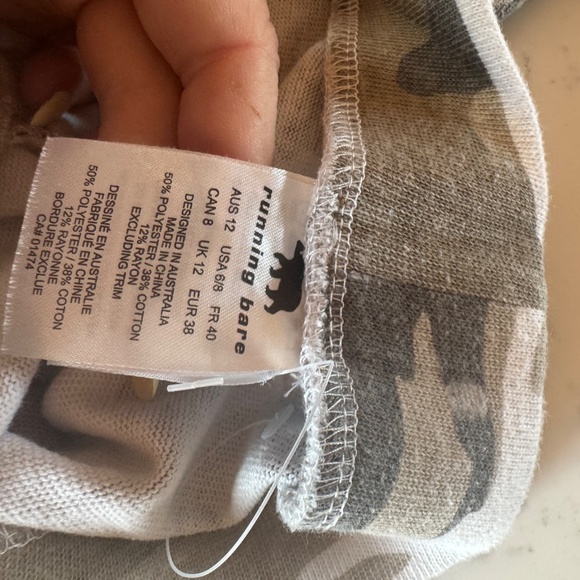 RUNNING BARE WOMEN'S CAMO LEISURE PANTS SIZE 6/8 EXCELLENT CONDITION - Picture 6 of 7